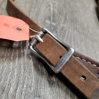 Thick Harness Leather Western Running Martingale *gc, rust, rubs, scrapes, dented?chewed, stains, rubs, scrapes
