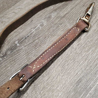 Thick Harness Leather Western Running Martingale *gc, rust, rubs, scrapes, dented?chewed, stains, rubs, scrapes
