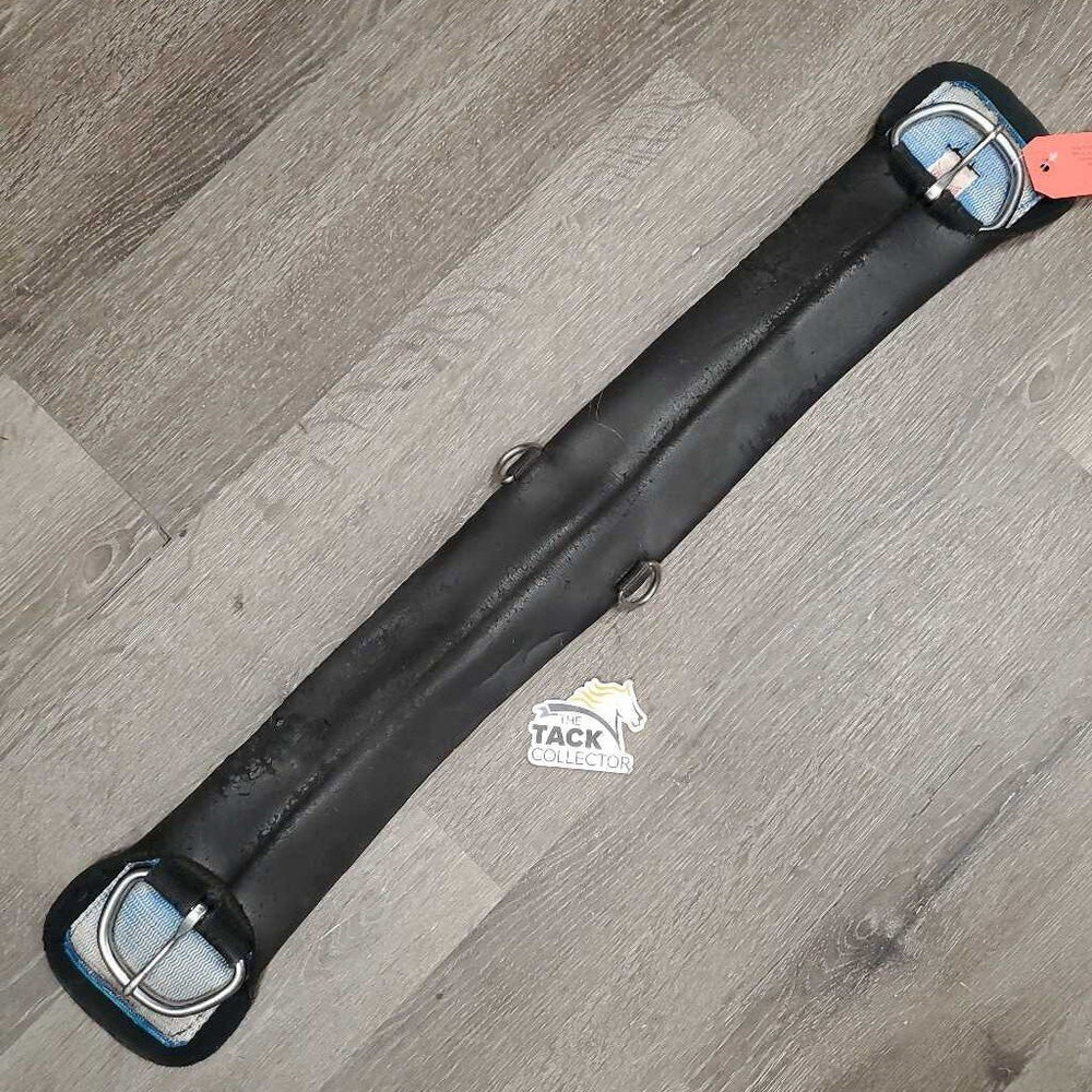 Neoprene Cinch, 2x Center D Rings *fair, rubs, v.chipped & holey edges, cracked, faded, older, clean