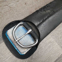 Neoprene Cinch, 2x Center D Rings *fair, rubs, v.chipped & holey edges, cracked, faded, older, clean
