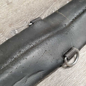 Neoprene Cinch, 2x Center D Rings *fair, rubs, v.chipped & holey edges, cracked, faded, older, clean
