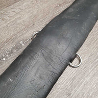 Neoprene Cinch, 2x Center D Rings *fair, rubs, v.chipped & holey edges, cracked, faded, older, clean
