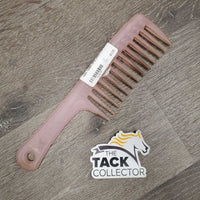 Thick Plastic Mane Comb *gc, older, faded, dirty, stains
