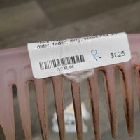 Thick Plastic Mane Comb *gc, older, faded, dirty, stains
