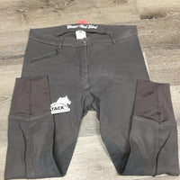 Hvy Cotton Breeches, Pull On *fair/gc, v.faded, older, v.rubbed & pilly seat, mnr dirt
