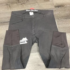Hvy Cotton Breeches, Pull On *fair/gc, v.faded, older, v.rubbed & pilly seat, mnr dirt