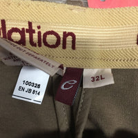 Hvy Cotton Full Seat Breeches, Pull On, tags *new, older
