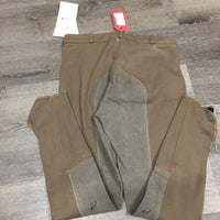 Hvy Cotton Full Seat Breeches, Pull On, tags *new, older

