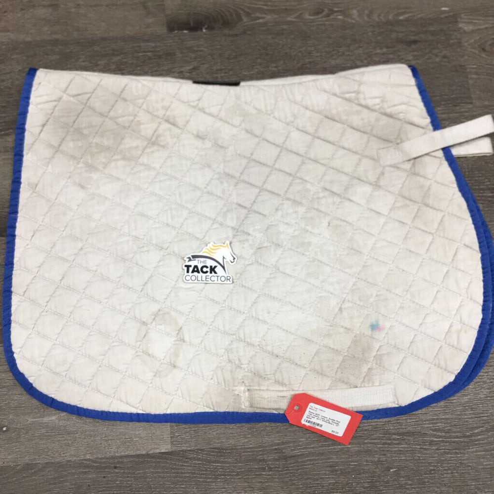 Quilt Jumper Saddle Pad *fair, stains, rubs, pilly, threads, mnr hair, dirt?