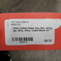 Thick Cotton Rope Hay Net, string *gc, dirty, hairy, faded
