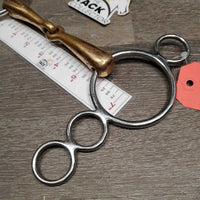 Thick Hvy Copper 3 Ring Elevator Gag Bit *gc/vgc, clean, stains, residue, spotted
