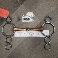 Thick Hvy Copper 3 Ring Elevator Gag Bit *gc/vgc, clean, stains, residue, spotted
