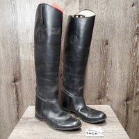 Pr Thin Dress Boots, Pull On *gc/vgc, older, clean, residue, scratches, chips, sticker residue