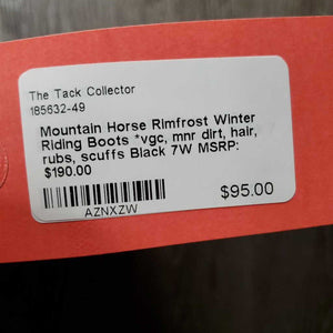 Winter Riding Boots *vgc, mnr dirt, hair, rubs, scuffs