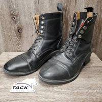 Lace Up Paddock Boots *vgc, mnr dirt, hair, scuffs, creases
