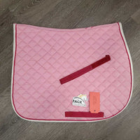 Quilt Jumper Saddle Pad, piping, tabs *vgc, stained, pills
