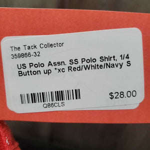 SS Polo Shirt, 1/4 Button up *xc