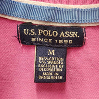 SS Polo Shirt, 1/4 Button Up *vgc/xc, mnr bent collar
