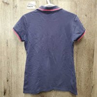 SS Polo Shirt, 1/4 Button Up *vgc, mnr curled collar
