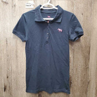 SS Polo Shirt, 1/3 Button Up *vgc, mnr hair
