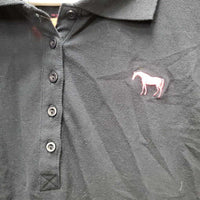 SS Polo Shirt, 1/3 Button Up *vgc, mnr hair
