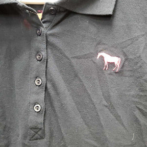 SS Polo Shirt, 1/3 Button Up *vgc, mnr hair