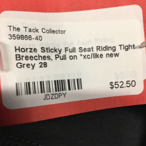 Sticky Full Seat Riding Tight Breeches, Pull on *xc/like new