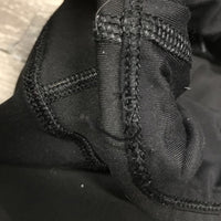 Sticky Full Seat Riding Tight Breeches, 2x thigh pockets *gc, puckered & curled waist, hairy, seam rubs & threads, mnr stain?discolored
