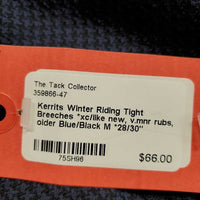 Winter Riding Tight Breeches *xc/like new, v.mnr rubs, older
