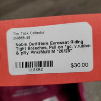 Euroseat Riding Tight Breeches, Pull on *gc, v.rubbed & pilly
