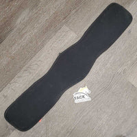 Padded Memory Foam Dressage Girth, 2x els, D Ring *gc, clean, rubs, v.pilly, rubs, threads, hair, missing center strap
