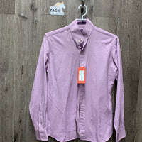 LS Show Shirt, 2x Button Up Collars *gc, older, mnr dirt, stains
