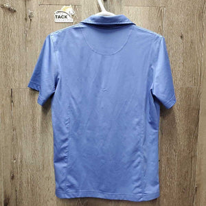 SS Polo Shirt, 1/4 Button Up *vgc, mnr rubs & pills