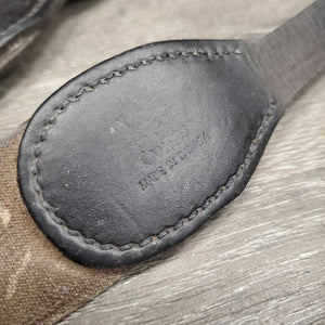 Elastic Breastplate, snaps *gc/fair, v.stined, stretched, xholes, tape, thin sheepskin, dirty