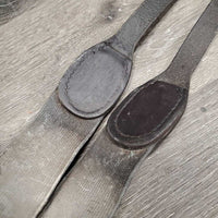 Elastic Breastplate, snaps *gc/fair, v.stined, stretched, xholes, tape, thin sheepskin, dirty
