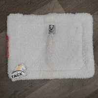 Cotton Quilt & Fleece Wither Pad *gc, clean, stains, clumpy, rubs, older
