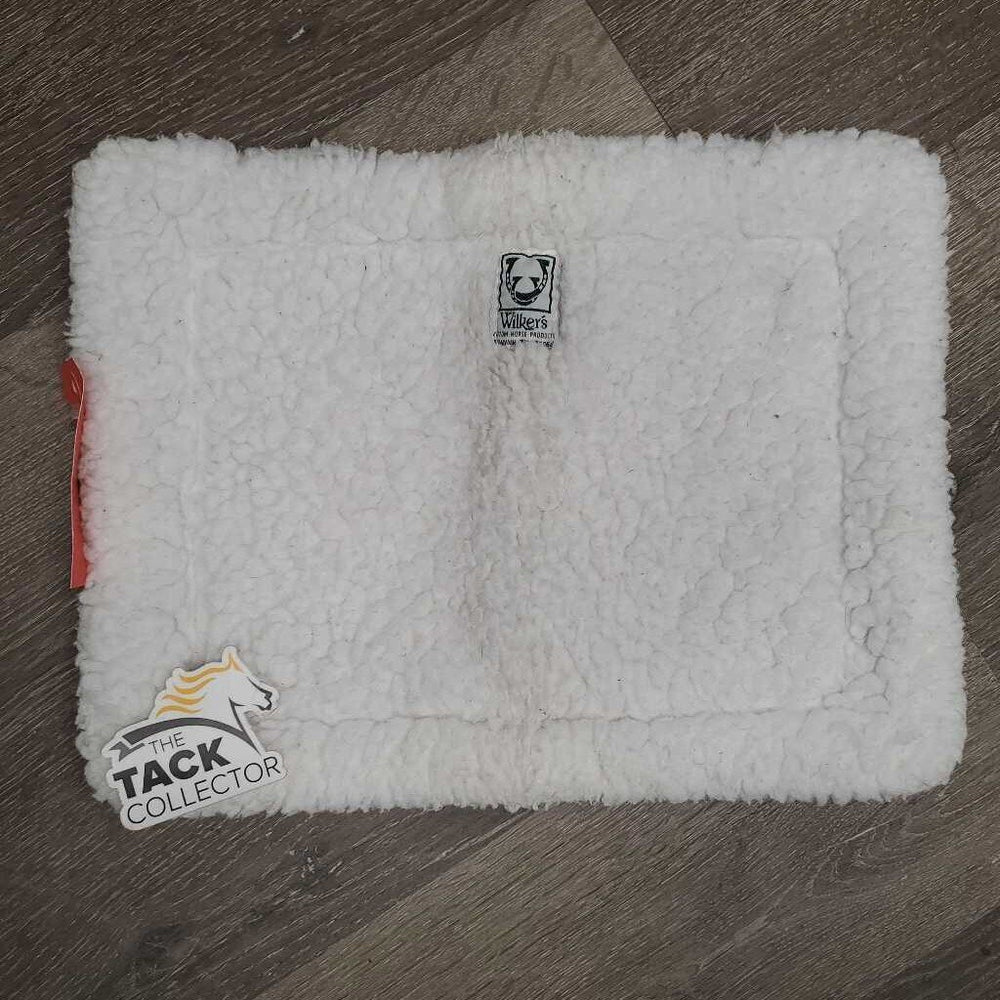 Cotton Quilt & Fleece Wither Pad *gc, clean, stains, clumpy, rubs, older