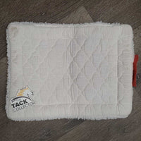 Cotton Quilt & Fleece Wither Pad *gc, clean, stains, clumpy, rubs, older
