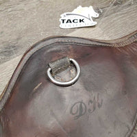 Padded Sm Belly Girth, 2x els, D Ring *gc, dirt, stains, stretched els, stains, creased, curled edges, rubs, curled edge
