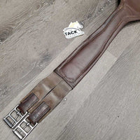 Padded Sm Belly Girth, 2x els, D Ring *gc, dirt, stains, stretched els, stains, creased, curled edges, rubs, curled edge

