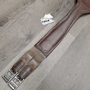 Padded Sm Belly Girth, 2x els, D Ring *gc, dirt, stains, stretched els, stains, creased, curled edges, rubs, curled edge