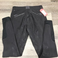 Hvy Full Sticky Seat Breeches *gc, hairy, faded, rubs, piping & seat rubs
