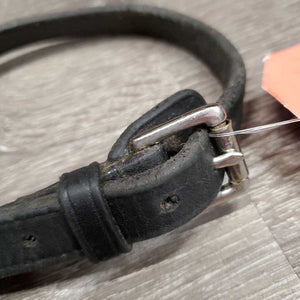 Soft Thick Leather Flash Strap Only, keeper, roller buckle *vgc, clean, twists, gunk?