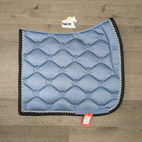 Quilt Dressage Saddle Pad, x2 piping *vgc, mnr dirt, stains, hair
