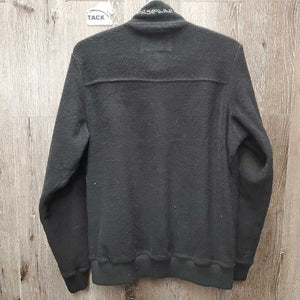 Hvy Fleece Jacket, Zipper *gc, clumpy, older, mnr hair, faded & rubs