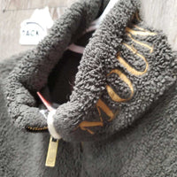 LS Fleece Pull Over Sweater *fair, v.clumpy, pilly, sticky zipper, thin/flat spots, older
