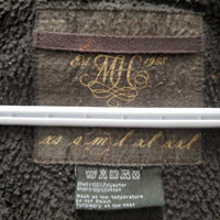 LS Fleece Pull Over Sweater *fair, v.clumpy, pilly, sticky zipper, thin/flat spots, older
