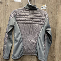 Fleece & Puffy Jacket, zipper *vgc, undone pit seam, mnr clumpy fleece
