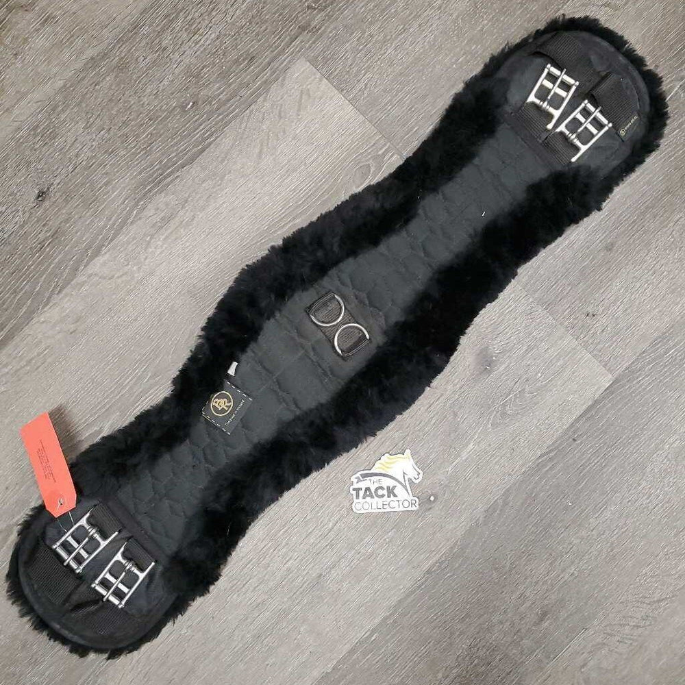 Sheepskin & Cotton Quilt Dressage Girth, 2x D Rings *vgc, clean, hair, dust?dirt, snags
