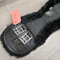 Sheepskin & Cotton Quilt Dressage Girth, 2x D Rings *vgc, clean, hair, dust?dirt, snags
